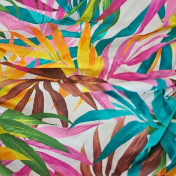 Bleu Rod Beattie Women's Fantasy Island floral Bandeau One Piece Swimsuit Size 8 - Picture 6 of 12